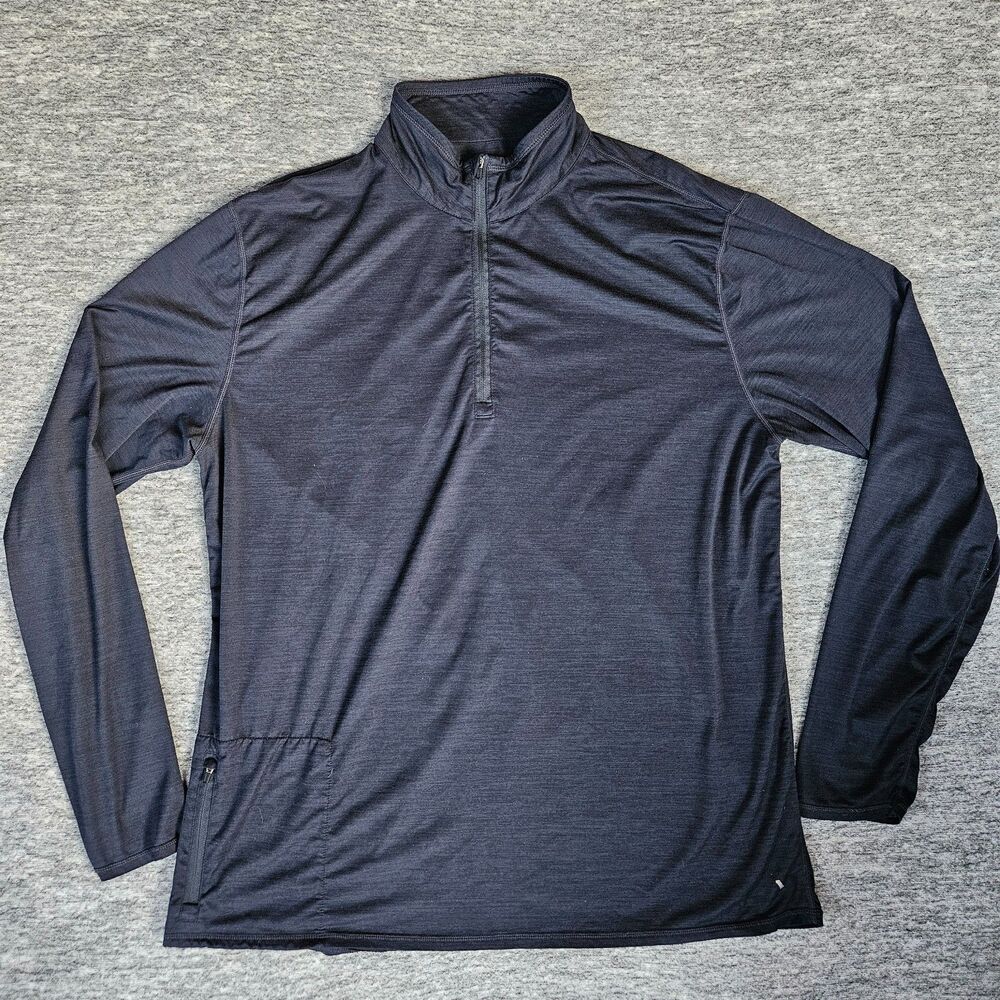 Vuori Ease Performance 1/2 Half Zip Mens XL Heather Blue V221 Pullover Gorpcore
